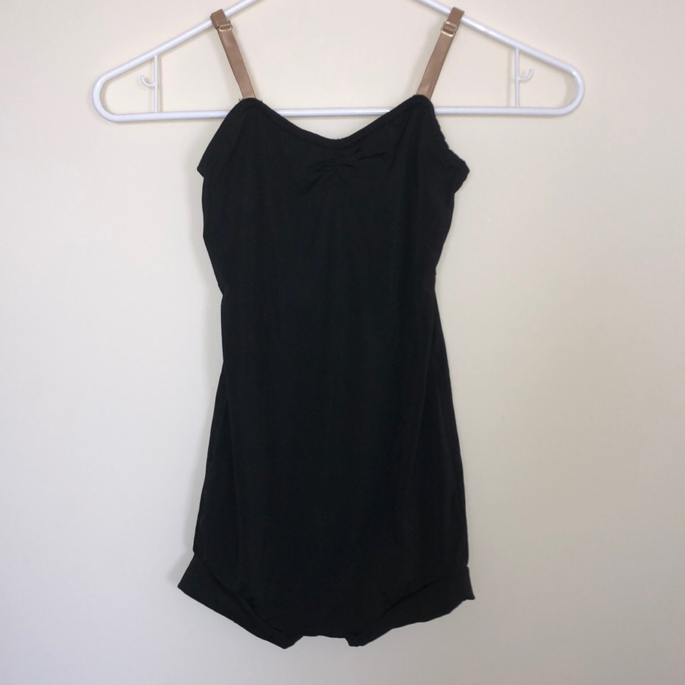 black leotard